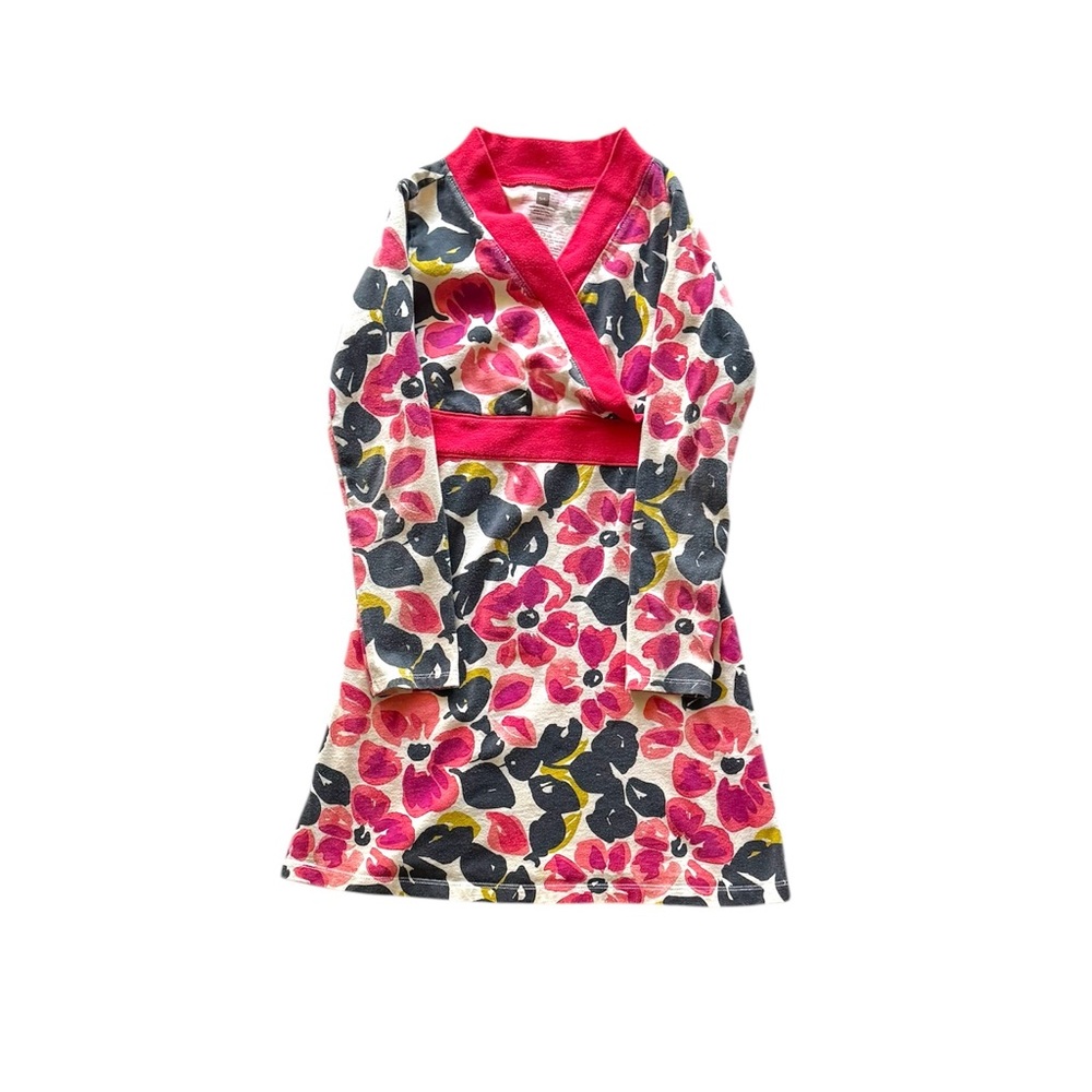 Tea Collection Water Blossom Classic Wrap Dress size 7